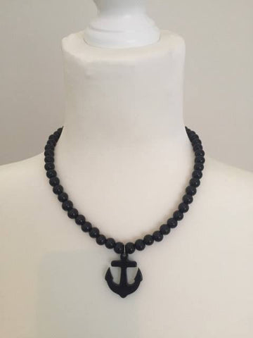 Pearl with Anchor Necklace